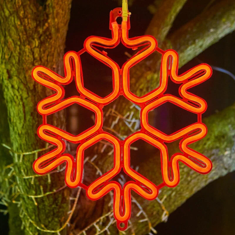 Snowflake LED String Lights | Outdoor Winter Holiday Decor