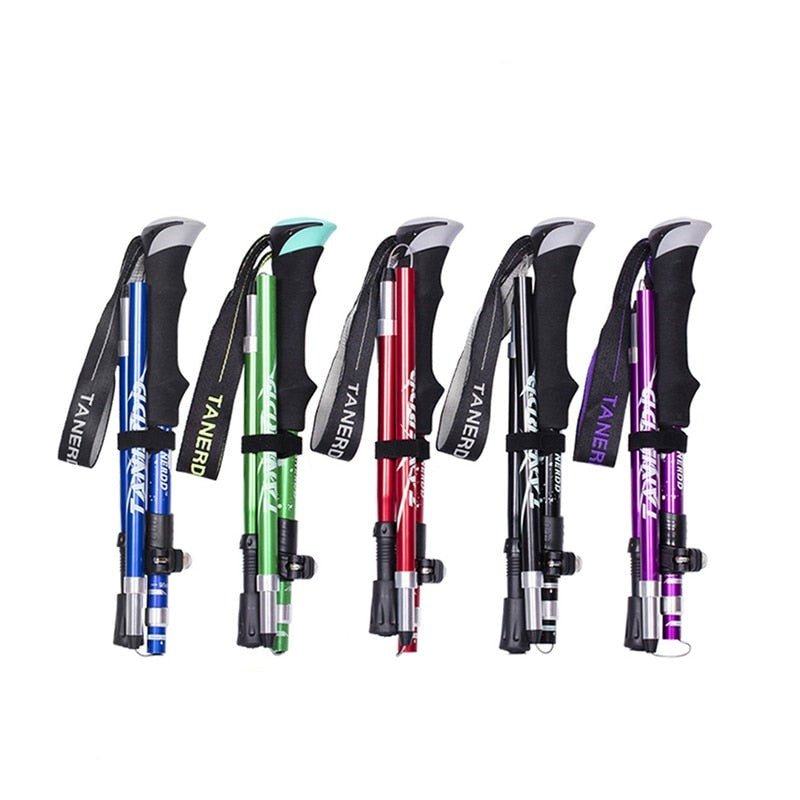 Adjustable Trekking Poles | Foldable Aluminum Hiking Sticks