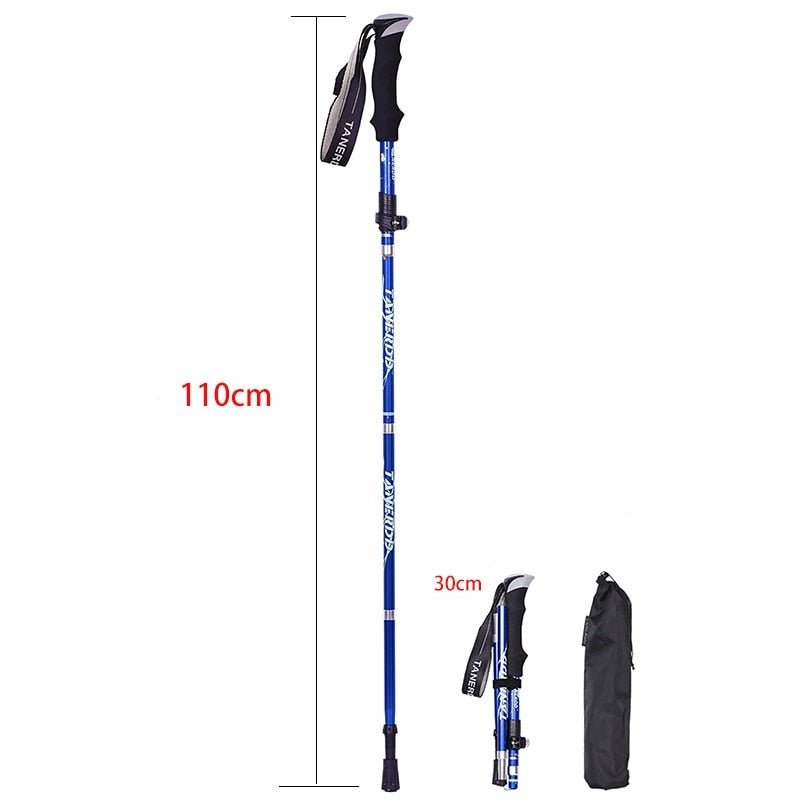 Adjustable Trekking Poles | Foldable Aluminum Hiking Sticks