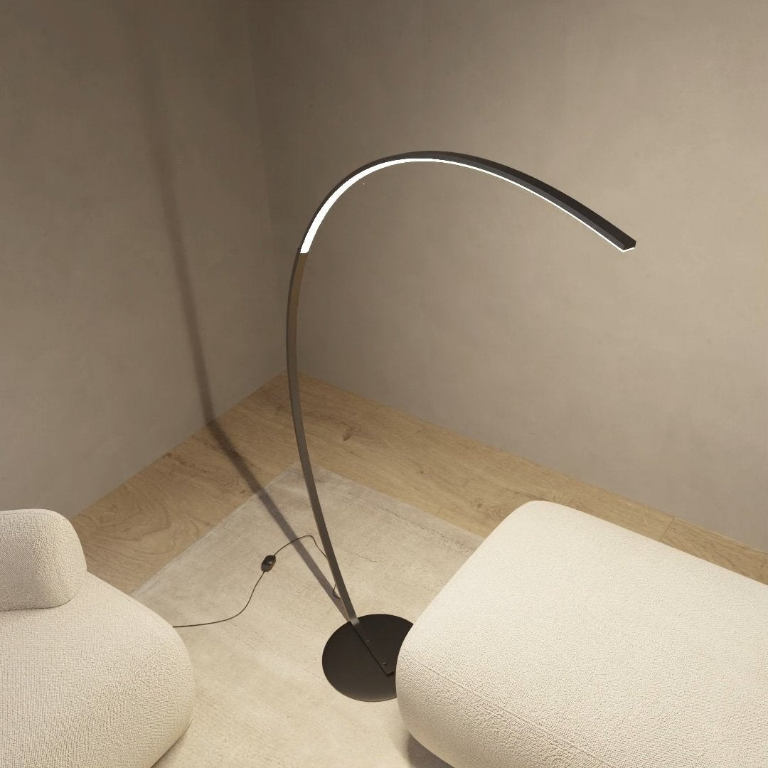 Modern LED Arc Floor Lamp | Minimalist Design with Smart Controls