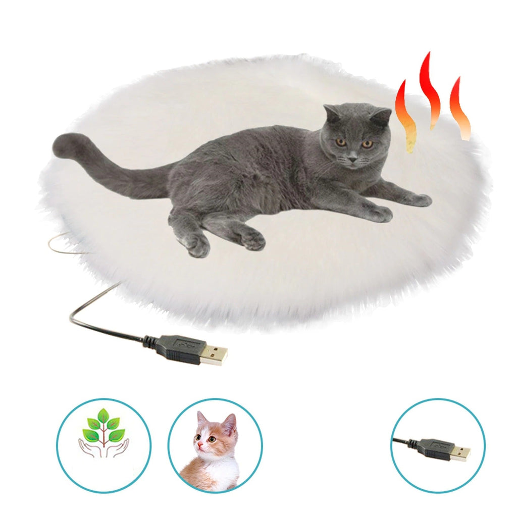 Heated Pet Cushion | Plush USB Warming Pad