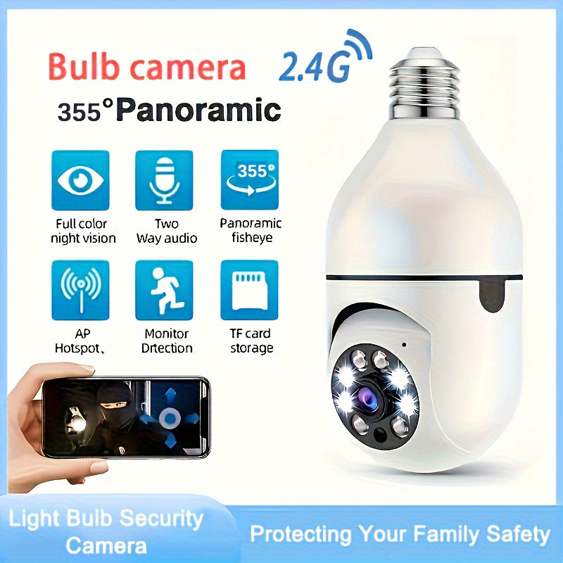 Smart Security Camera Light | HD WiFi Surveillance with Night Vision