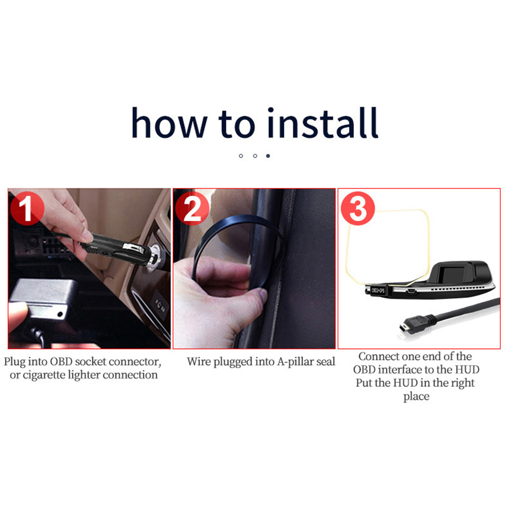 Smart Car HUD Display | GPS Navigation Projector With Speed Monitor