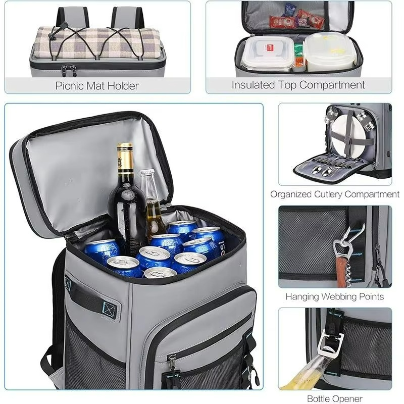 Insulated Travel Backpack | Waterproof 30L Cooler Design