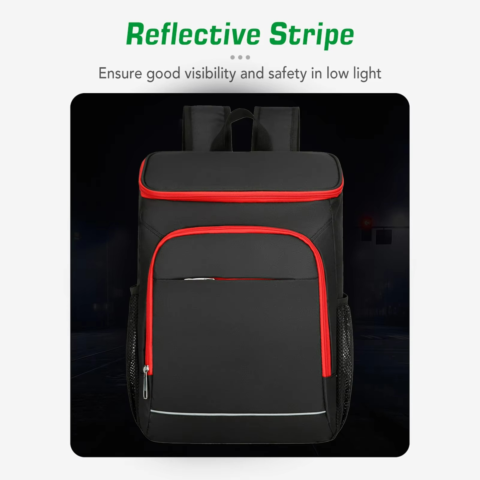 Insulated Cooler Backpack | 30L Leakproof Design With Reflective Trim