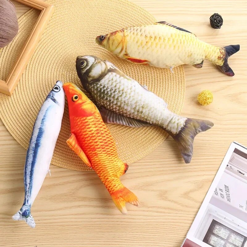 Interactive Fish Dog Toy | Motion Sensor Activated Moving Plush