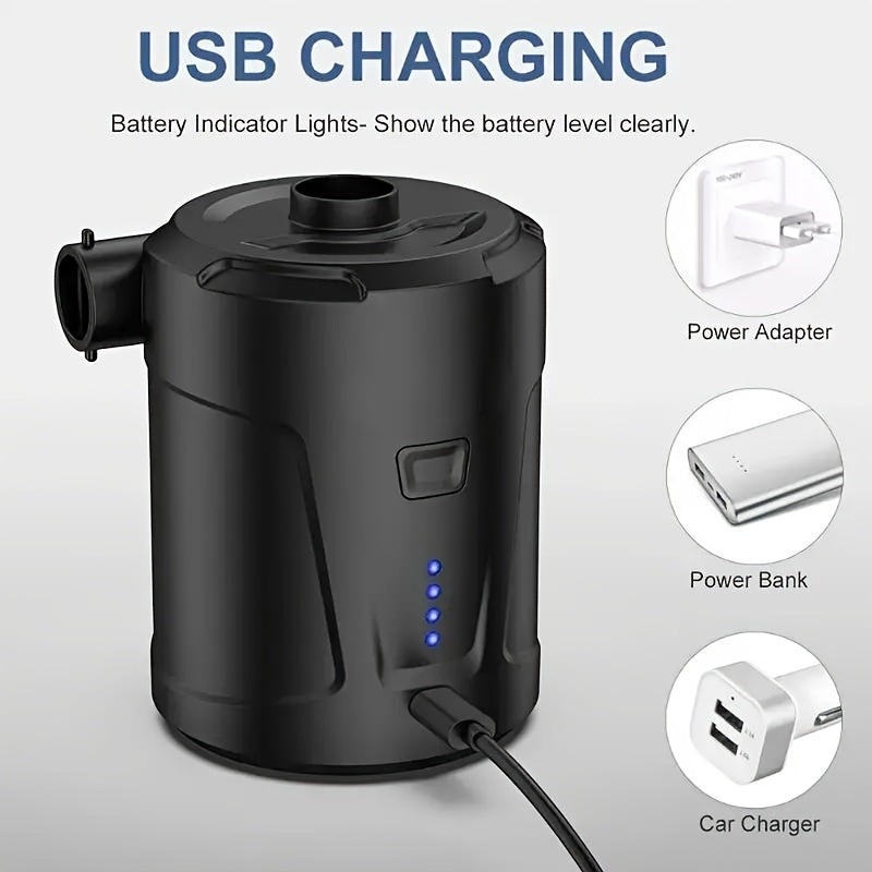 Portable Electric Air Pump | USB Rechargeable Mini Inflator