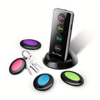 Smart Key Finder Set | 4 Color-Coded Wireless Trackers with LED Alert