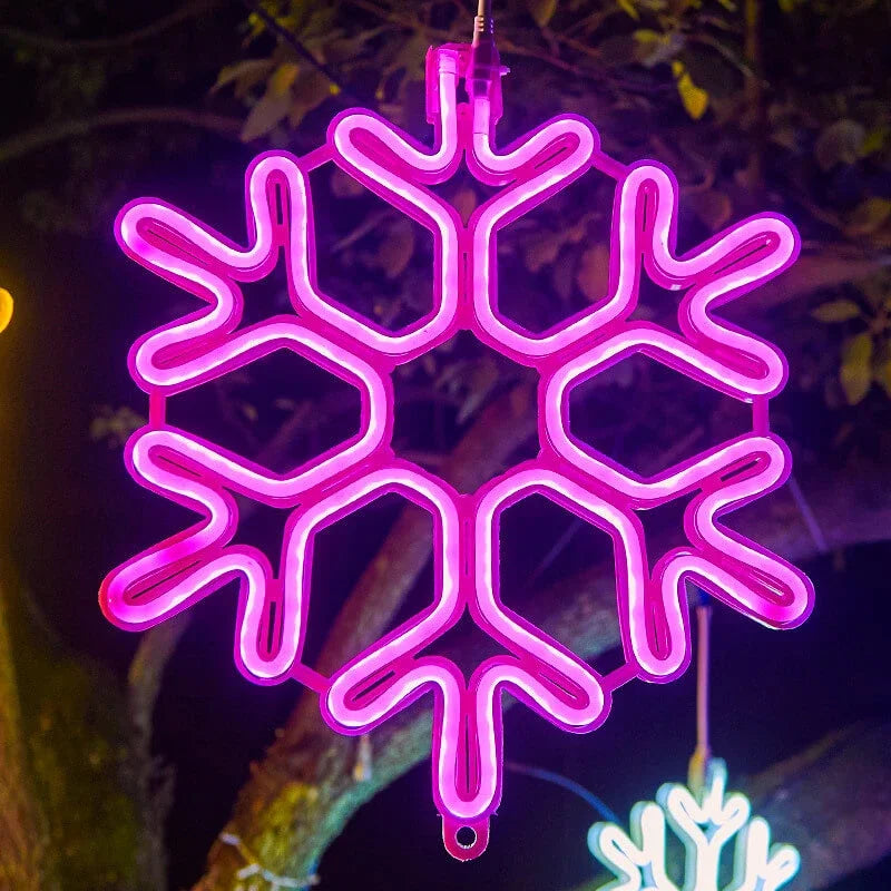 Snowflake LED String Lights | Outdoor Winter Holiday Decor