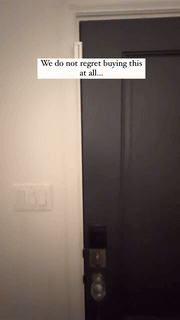Smart Door Security Lock | Aluminum Alloy Childproof Latch