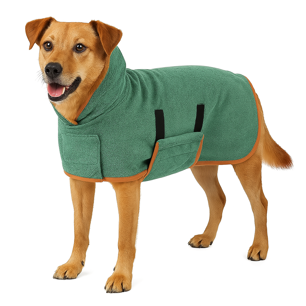 Dog Bathrobe | Fast-Drying Microfiber With Adjustable Fit