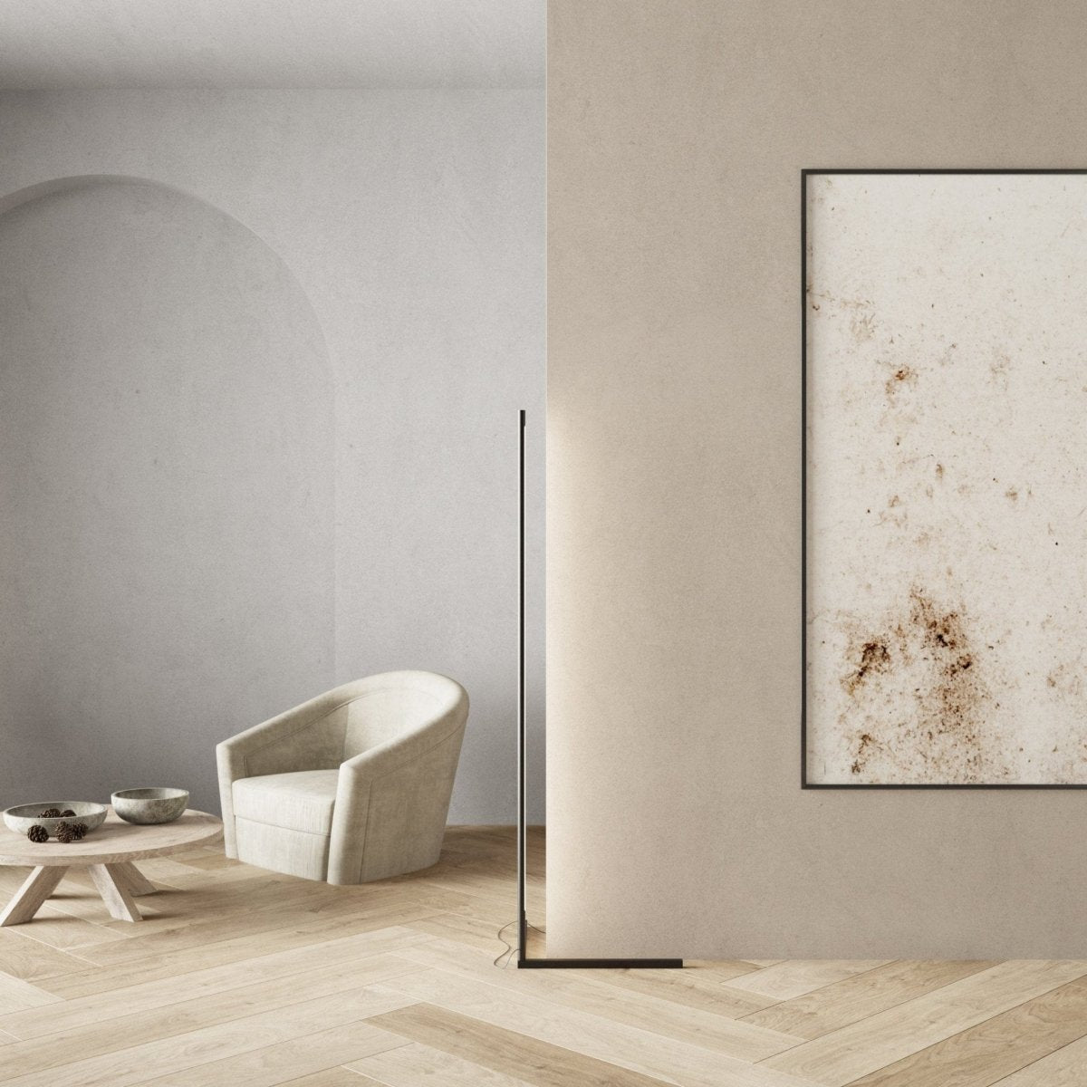 Modern LED Floor Lamp | Slim Profile Minimalist Design
