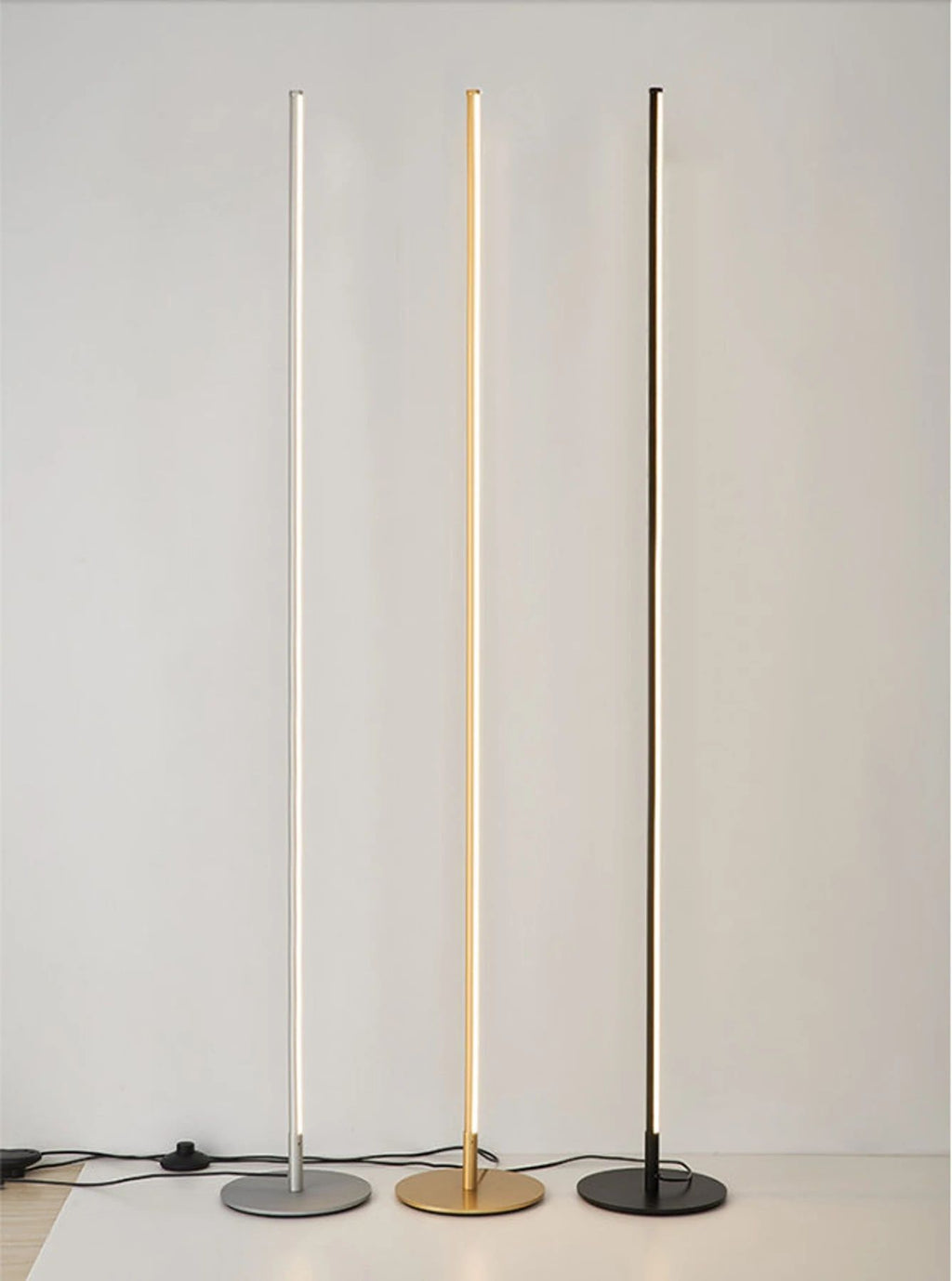 LED Floor Lamp | Modern Gold Minimalist Design