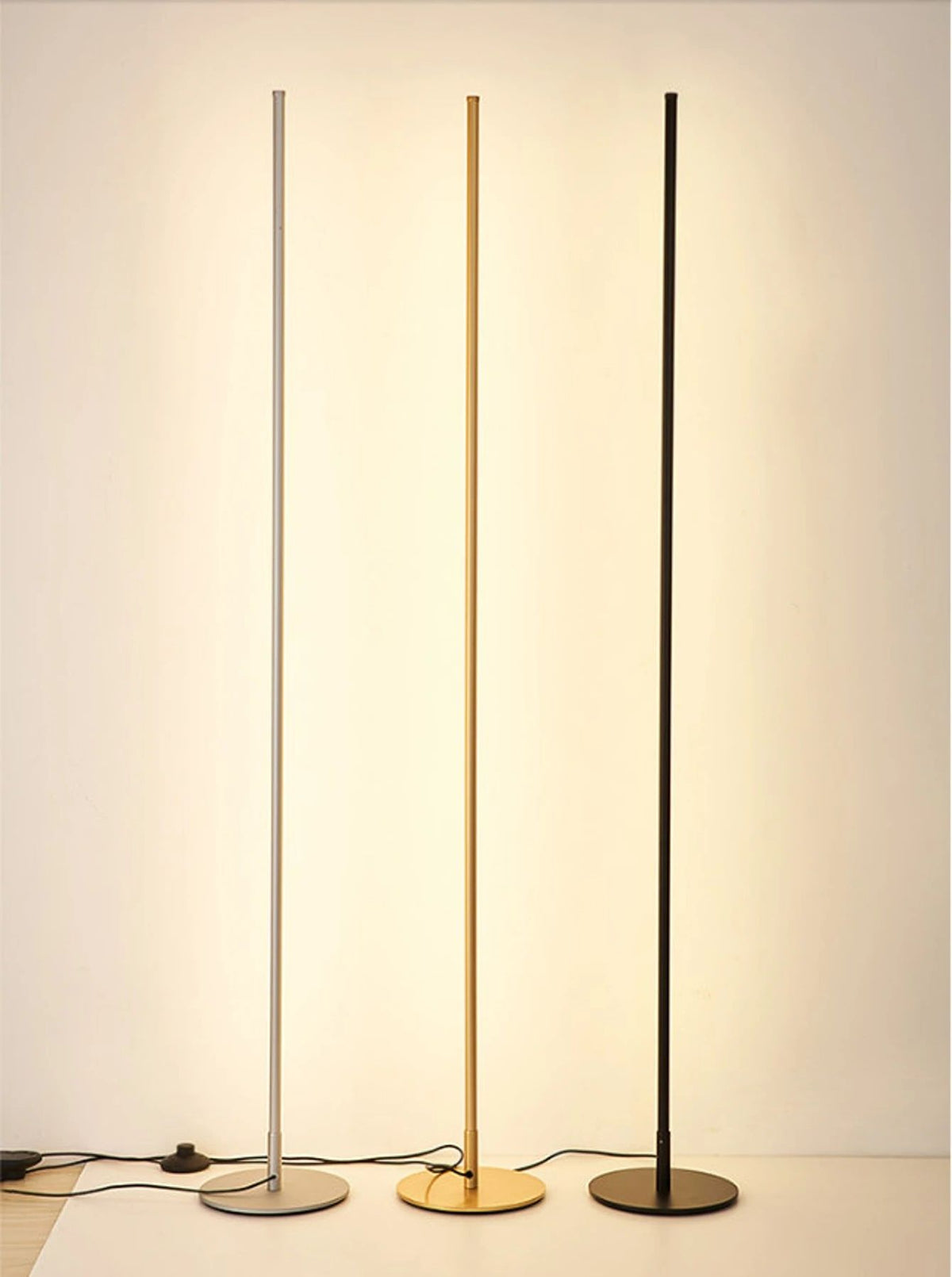 LED Floor Lamp | Modern Gold Minimalist Design