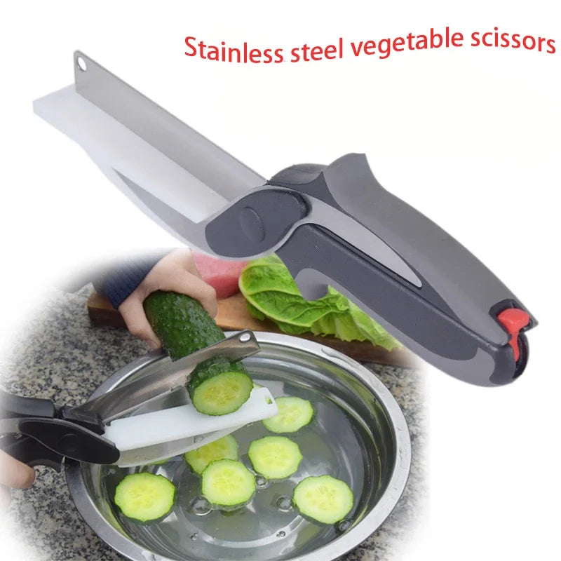 Smart Kitchen Scissors | 2-in-1 Cutting Board Design