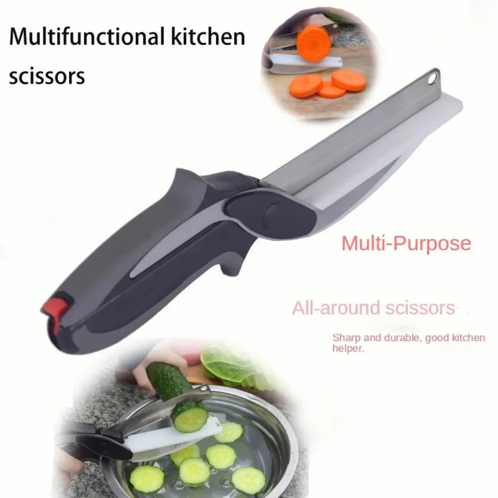Smart Kitchen Scissors | 2-in-1 Cutting Board Design