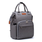 Quilted Diaper Backpack | Insulated Bottle Compartment