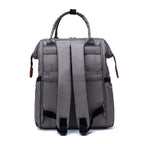 Quilted Diaper Backpack | Insulated Bottle Compartment