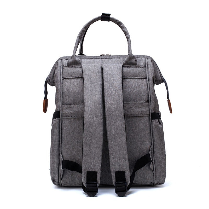 Quilted Diaper Backpack | Insulated Bottle Compartment