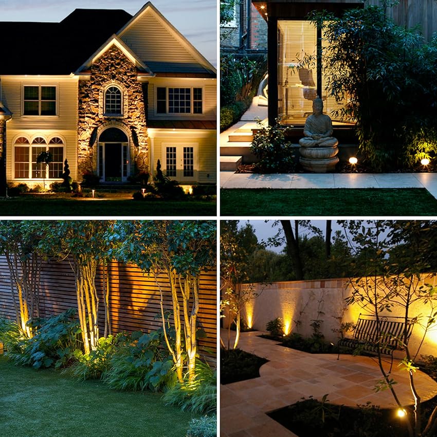 Solar Garden Spotlight | 9-Color LED Adjustable Landscape Light