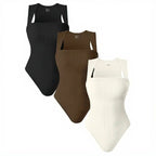 Seamless Shaping Bodysuit | Ribbed Compression Tank Design