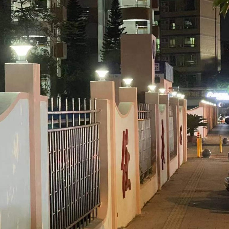 Solar Pillar Light | Modern Aluminum Post Light With 3-Color LED