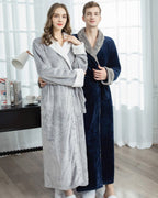 Luxury Fleece Bathrobes | Plush Sherpa Lined Couples Set