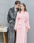 Plush Fleece Bathrobe Set | Quilted Trim Couples Collection