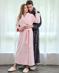 Plush Waffle Robe Set | His & Hers Long Bath Robes
