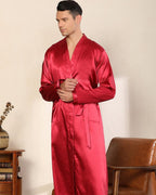 Silk Satin Robe For Men | Luxury Long Summer Kimono