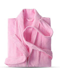 Cotton Terry Bathrobe | Plush Pink Loungewear Comfort