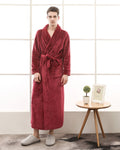 Luxury Fleece Bathrobe | Full Length Shawl Collar Design