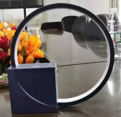 Modern Digital Alarm Clock | LED Touch Control Ring Light