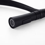 Modern Kitchen Faucet | Matte Black Gooseneck Pull Down Sprayer