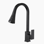Modern Kitchen Faucet | Matte Black Pull-Down Sprayer