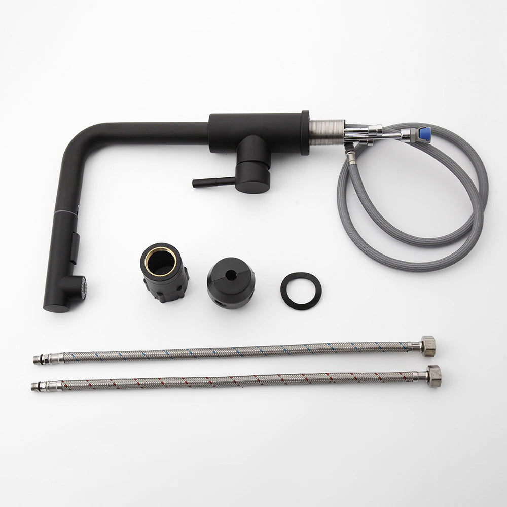 Modern Kitchen Faucet | Pull-Out Spray Head Matte Black