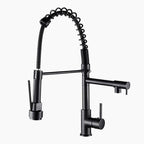 Modern Kitchen Faucet | Matte Black Pull-Down Sprayer