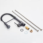 Professional Kitchen Faucet | Matte Black Pull-Down Sprayer