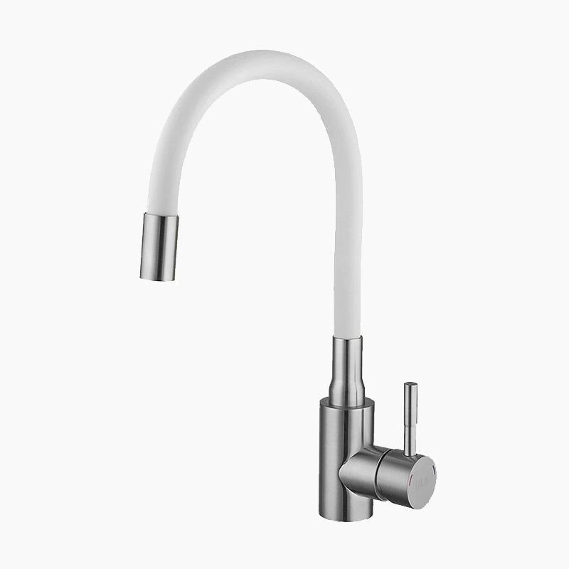 Modern Kitchen Faucet | Flexible Gooseneck Steel Design
