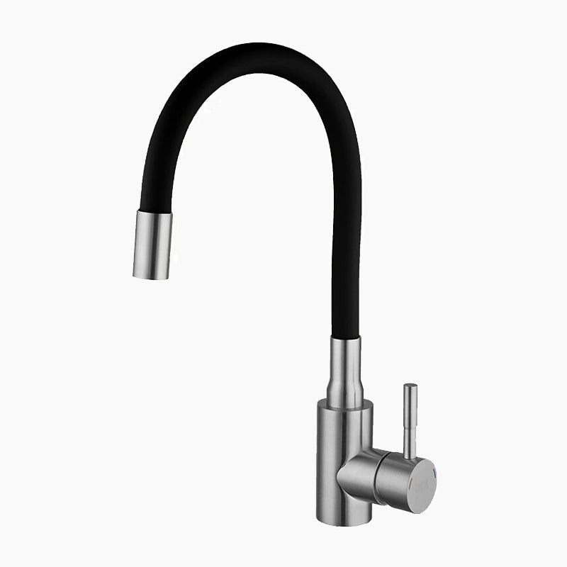 Modern Kitchen Faucet | Flexible Gooseneck Steel Design