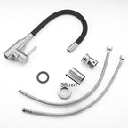 Modern Kitchen Faucet | Flexible Gooseneck Steel Design