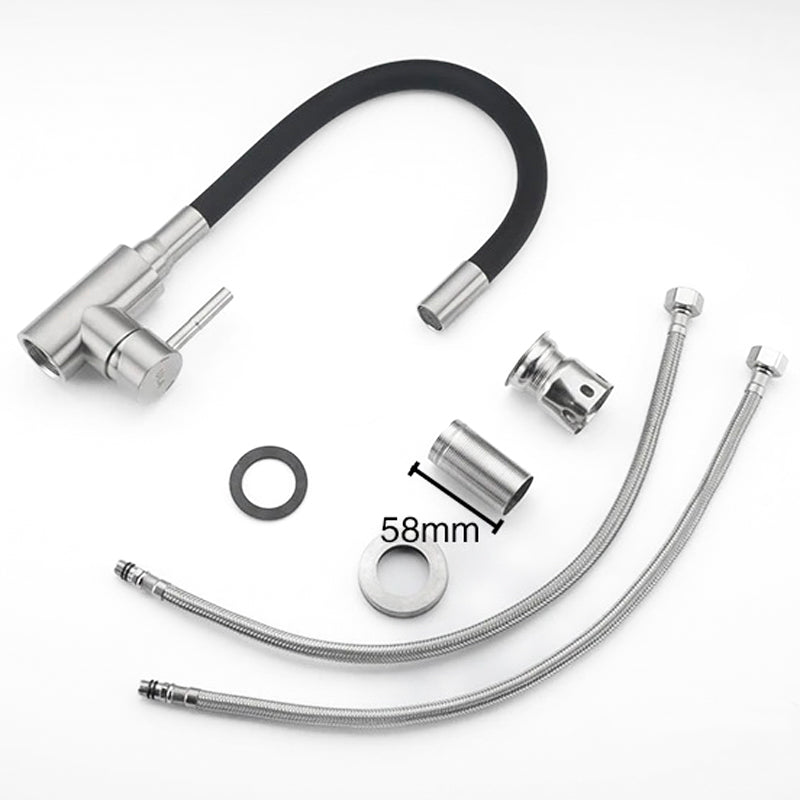 Modern Kitchen Faucet | Flexible Gooseneck Steel Design