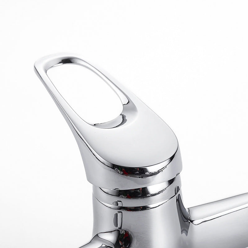 Wall Mounted Kitchen Faucet | Chrome Swivel Spout Design