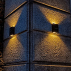 Modern Solar Wall Lights | Dual Beam Outdoor LED Sconces