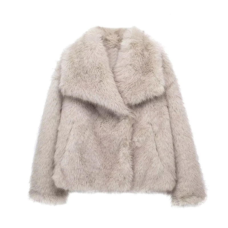 Luxury Faux Fur Jacket | Eco-Friendly Vegan Design