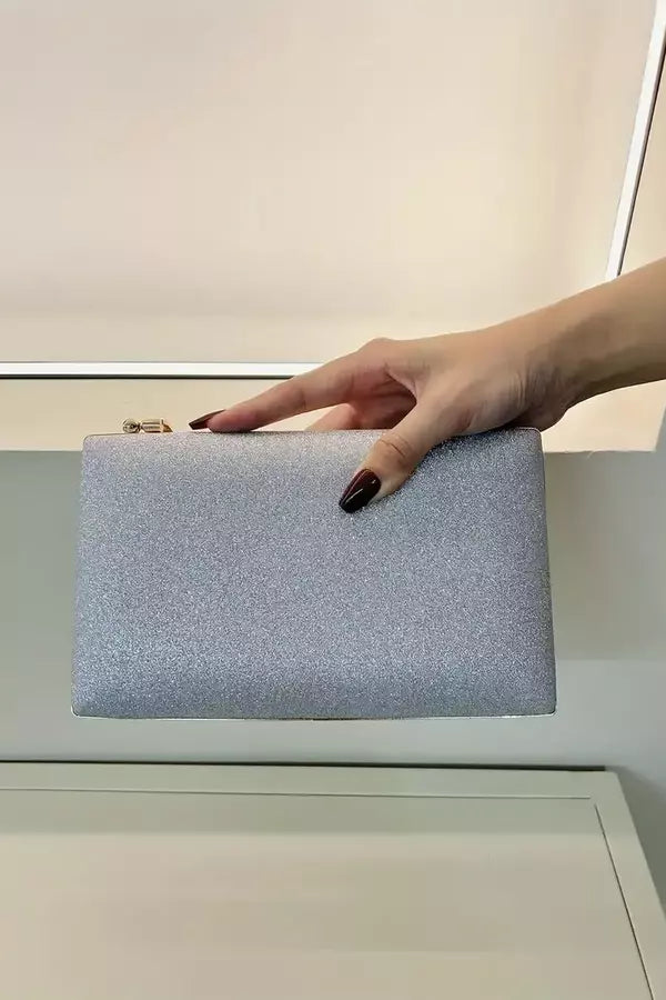 Evening Clutch Bag | Black Velvet Gold Handle Design