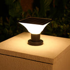 Solar Pillar Light | Modern Aluminum Post Light With 3-Color LED